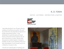 Tablet Screenshot of kdtobinart.com